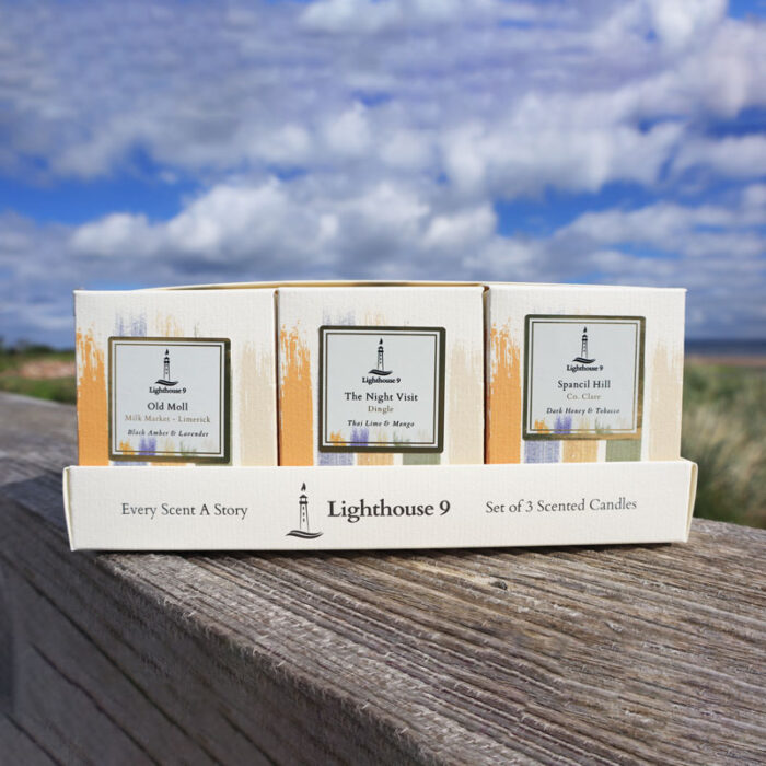 Lighthouse 9 Irish Candles | Irish Collection 30cl Gift Pack