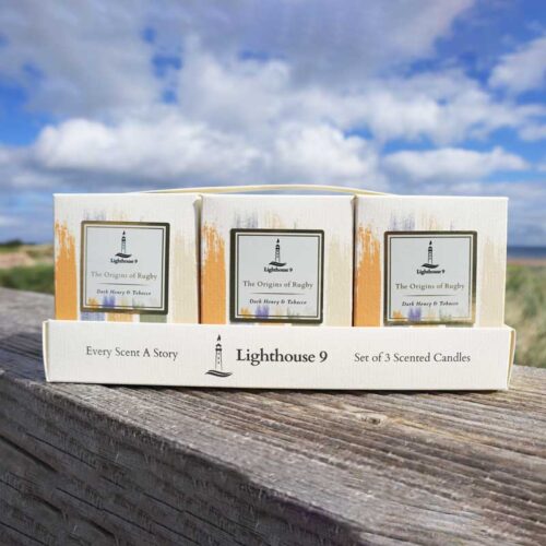 Lighthouse 9 Irish Candles | International Rugby Experience Collection 30cl Gift Pack
