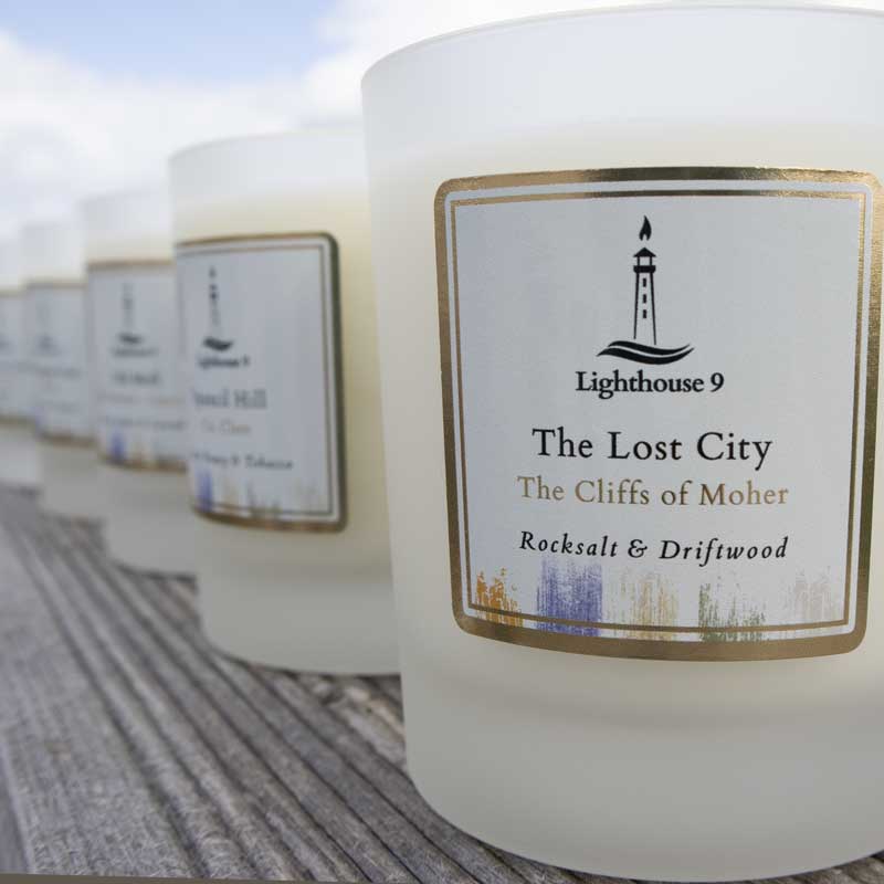 Lighthouse 9 Irish Candles | Cliffs of moher